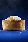 Corn Muffin with Butter — Stock Photo