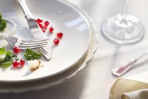 Dinner Remains on Plate — Stock Photo