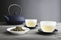 Tazze di tè verde — Foto stock
