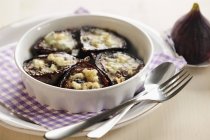 Baked Figs With Cheese — Stock Photo