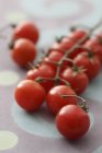 Tomates cerises sur vigne — Photo de stock