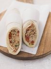Wraps filled with tuna — Stock Photo