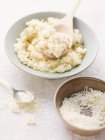 Risotto with Parmesan on plate — Stock Photo