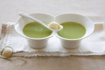 Soupe de légumes verts — Photo de stock