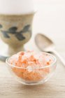 Himalaya salt in bowl — Stock Photo
