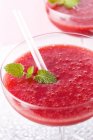 Strawberry Margaritas with mint leaves — Stock Photo
