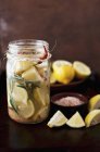 Limoni conservati con rosmarino — Foto stock