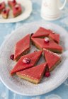 Cranberry Curd Bars — Stock Photo