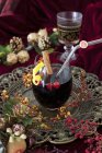 Bicchiere di vin brulè — Foto stock