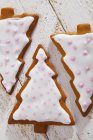 Gingerbread Christmas trees — Stock Photo