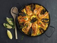 Paella rice dish — Stock Photo