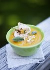 Cream of squash soup — Stock Photo