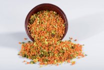 Mistura de lentilhas e arroz — Fotografia de Stock