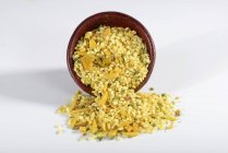Mistura de risoto com amêndoas — Fotografia de Stock