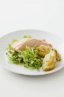 Filet de saumon poché — Photo de stock