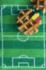 Waffles com uma bandeira alemã — Fotografia de Stock