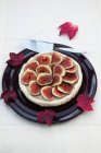 Fig and ricotta cheesecake — Stock Photo
