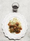 Spiced Meatballs  on plate — Stock Photo