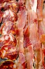 Sliced Spanish Serrano ham — Stock Photo