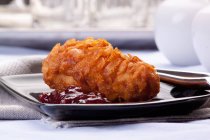 Poitrine de poulet avec cornflake — Photo de stock