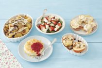 Assorted Camembert dishes — Stock Photo
