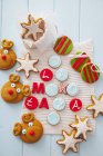 Biscuits décoratifs de Noël — Photo de stock