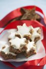 Cinnamon stars christmas cookies — Stock Photo