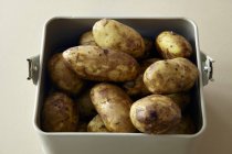 New washed potatoes Jersey Royals — Stock Photo