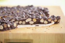 Homemade nut chocolate — Stock Photo
