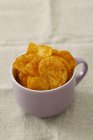Potato crisps in the bowl — Stock Photo
