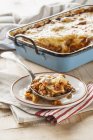 Lasagne with squash and meat — Stock Photo