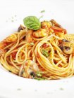 Arrabbiata паста спагетті — стокове фото