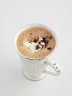 Hot chocolate in cup — Stock Photo