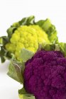 Purple and green cauliflower — Stock Photo