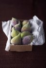 Fresh figs in box — Stock Photo