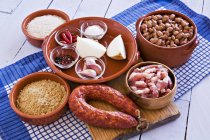 Alimentos de la cocina española - foto de stock