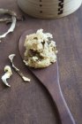 Riz cuit à la vapeur aux champignons matsutake — Photo de stock