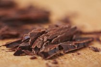 Cioccolato fondente grattugiato — Foto stock