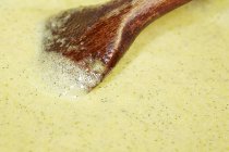 Pudding mit Vanillekernen — Stockfoto