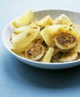 Pappardelle pasta with scamps — стоковое фото