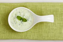 Bowl of Chilled Cucumber Soup — Stock Photo