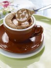 Cake in espresso cup — Stock Photo