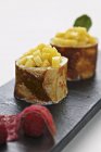 Frittella integrale con ananas — Foto stock