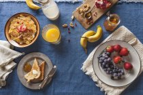 Асорті сніданок налаштування — стокове фото