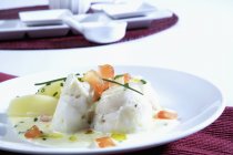 Steamed sole fillets — Stock Photo