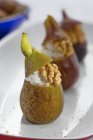 Figs filled with cheese — Stock Photo