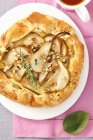 Pear tart with cheese — Stock Photo