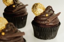 Шоколад ganache кекси — стокове фото