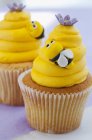 Cupcakes à la vanille au citron — Photo de stock