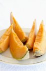 Aufgeschnittene Cavaillon-Melone — Stockfoto